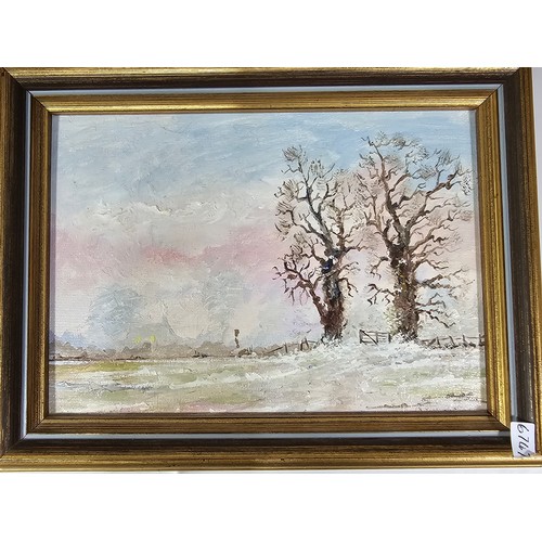 77 - A collection of 4 original framed artwork to include  a country scene with Rhododendrons in the fore... 