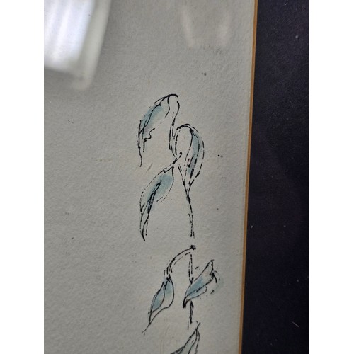 81 - 4 pictures to include a framed and glazed watercolour, a 3D picture of pigs, a framed and glazed wat... 