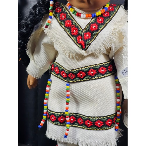 92 - A pair of dolls by the Regal Toy Company. Both dolls are in the form of Native Indians. One is in a ... 