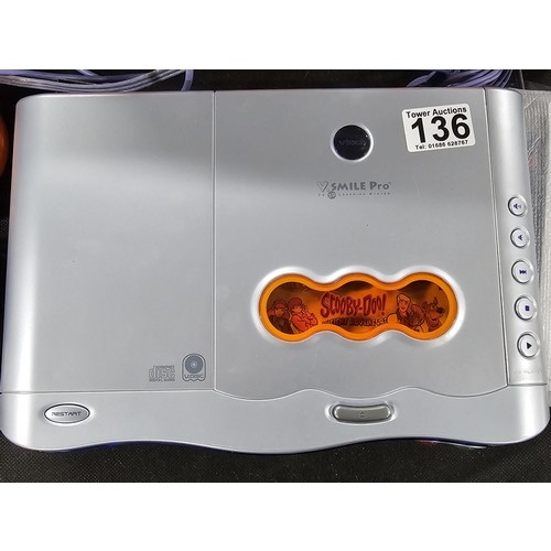 136 - A Vtech V.smile Pro TV 3D learning system, comes with joysticks, controllers, 2 docking systems and ... 