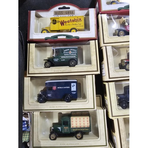 156 - A large collection of 31x boxed Days Gone advertising diecast  vehicles to include Walkers, Pickford... 