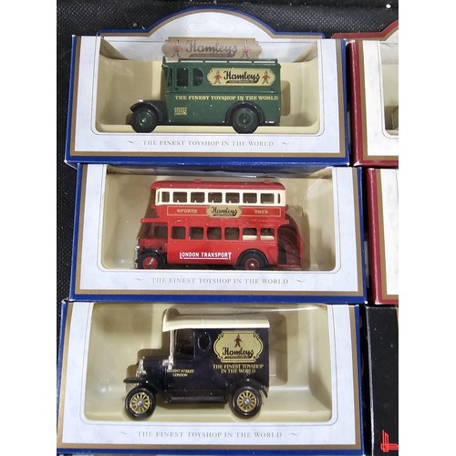 157 - A collection of 16x boxed diecast vehicles all in boxes to include 3x Hamleys Lledo vehicles, 6 Lled... 