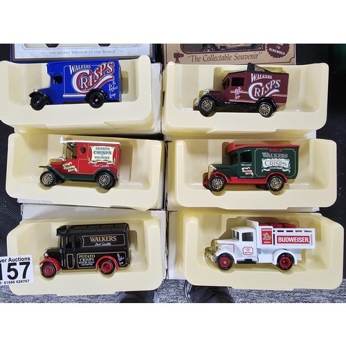 157 - A collection of 16x boxed diecast vehicles all in boxes to include 3x Hamleys Lledo vehicles, 6 Lled... 