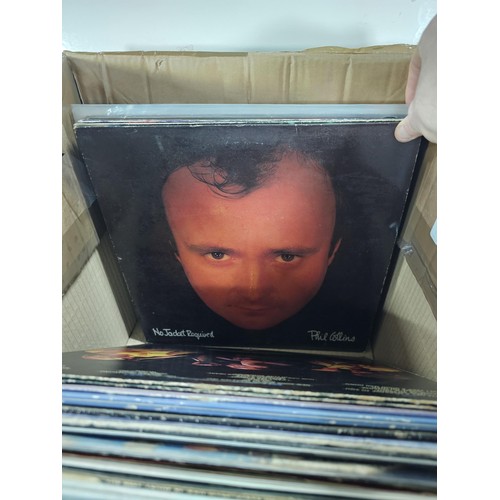 190 - A box containing a quantity of assorted LP's of different genre, to include Wings, Pink Floyd, David... 
