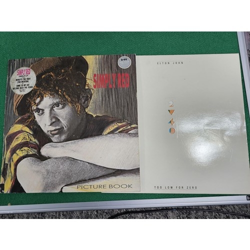 190 - A box containing a quantity of assorted LP's of different genre, to include Wings, Pink Floyd, David... 