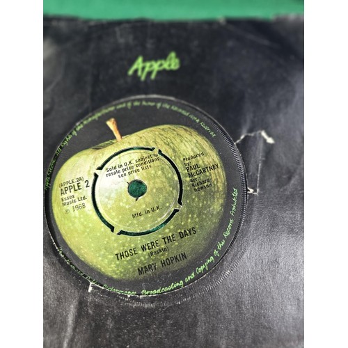 191 - Blue carry case containing a quantity of 45's to include Mary Hopkin, T. Rex, Billy Paul, Paul McCar... 