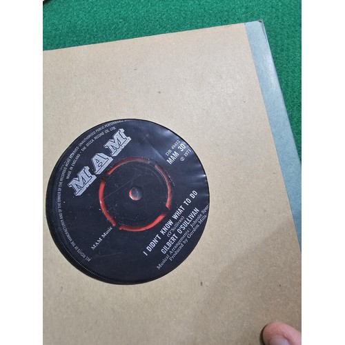 191 - Blue carry case containing a quantity of 45's to include Mary Hopkin, T. Rex, Billy Paul, Paul McCar... 