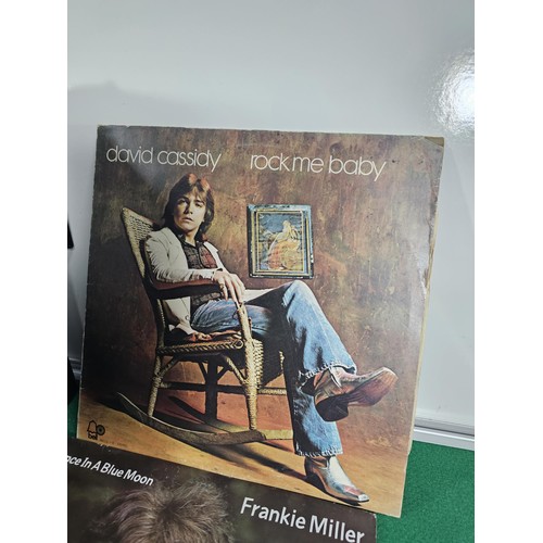 192 - Collection of assorted LP's of various genre to include Christina Aguilera, David Cassidy, Madonna, ... 