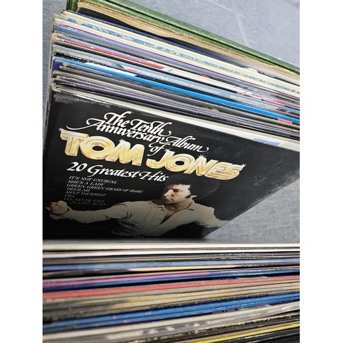 193 - A large crate containing a large quantity of assorted LP's and 45's to include Top of the pops, The ... 