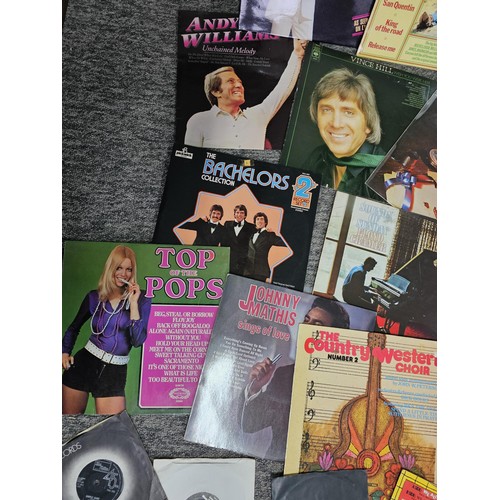 193 - A large crate containing a large quantity of assorted LP's and 45's to include Top of the pops, The ... 