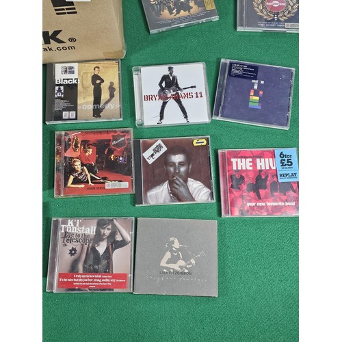 194 - Box containing a large quantity of assorted cd's to include Tom Jones, Electro Album, Doves, Ocean C... 