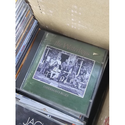 194 - Box containing a large quantity of assorted cd's to include Tom Jones, Electro Album, Doves, Ocean C... 