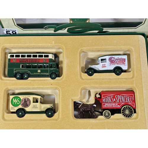 158 - A collection of 5x boxed sets of diecast vehicles to include The Days Gone Marks & Spencer Collectio... 