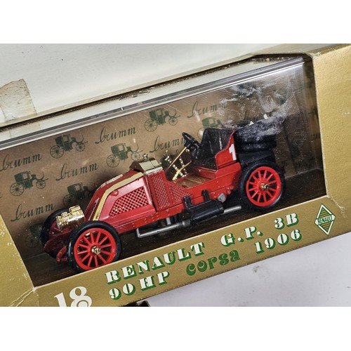 159 - Collection of 5x diecast vehicles to include 3x Brumm model cars to include a Renaut GP 3B racing ca... 