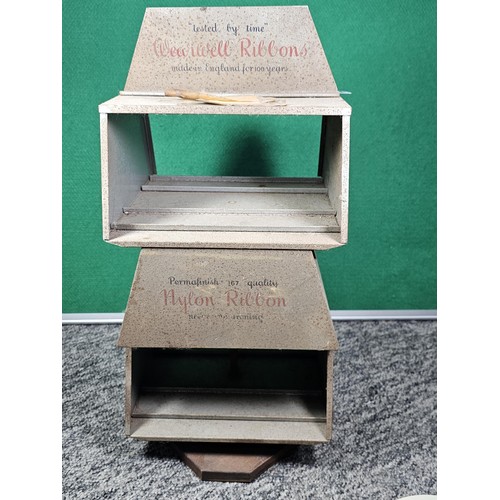 161 - A pair of original mid 20th century British shop display pieces to include a Scripto Fountain Pen cy... 