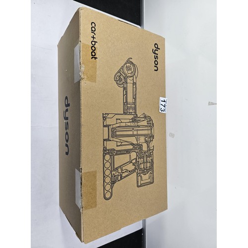 173 - A box containing a quantity of Dyson accessories to include 3x rotating brush heads, additional brus... 