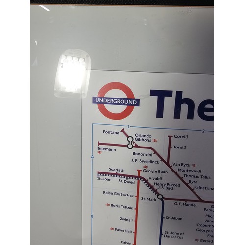 206 - A reproduction poster of Simon Patterson's celebrated 1992 artwork The Great Bear, a conceptual rewo... 