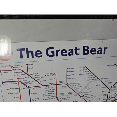 206 - A reproduction poster of Simon Patterson's celebrated 1992 artwork The Great Bear, a conceptual rewo... 