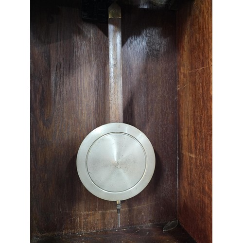 208 - A vintage Vienna wall clock with a metal dial stamped Fear's Ltd Bristol Bridge made in Baden. The c... 