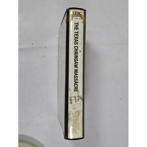 222 - A rare and collectable original Pre Cert The Texas Chainsaw Massacre UK release VHS cassette, Cat No... 