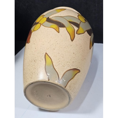 234 - A shelf full of collectable pieces to include a pair of hand painted Vaseline vases a hand painted f... 