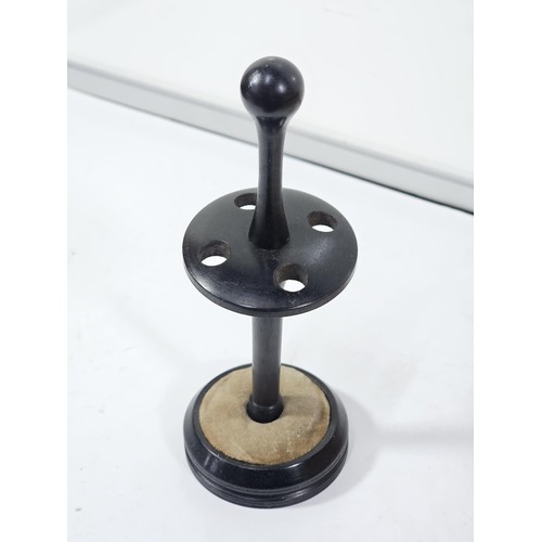 233 - A quantity of collectables to include an ebony dressing table set consisting of a pair of brushes st... 