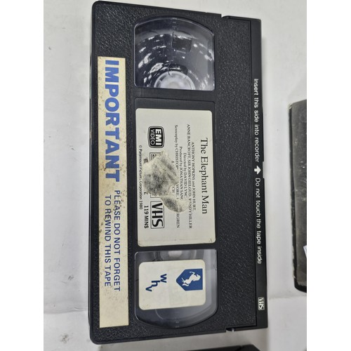221 - 2 collectable VHS cassettes to include an ex rental pre cert The Elephant Man UK release on Thorn EM... 