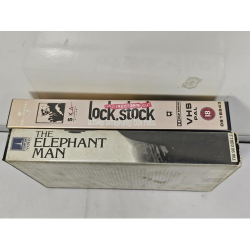 221 - 2 collectable VHS cassettes to include an ex rental pre cert The Elephant Man UK release on Thorn EM... 