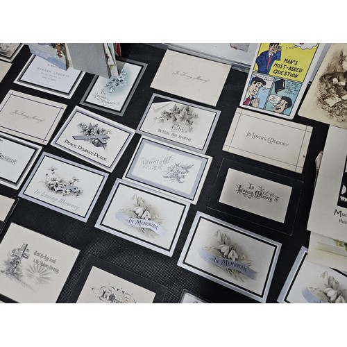 215B - A very large quantity of early vintage and some antique greeting cards and birthday cards etc along ... 