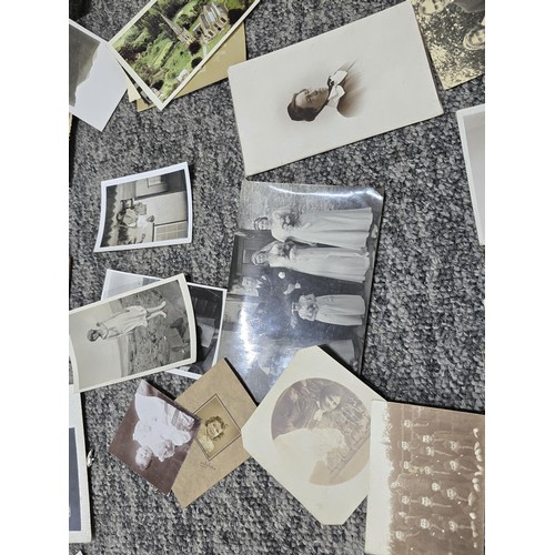 215D - A very large quantity of early vintage and antique photographs covering various subjects, some inter... 