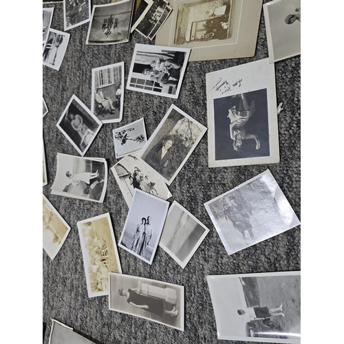 215D - A very large quantity of early vintage and antique photographs covering various subjects, some inter... 