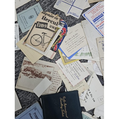 215F - Large quantity of various vintage and antique ephemera to include 3x large scrap books which are mos... 
