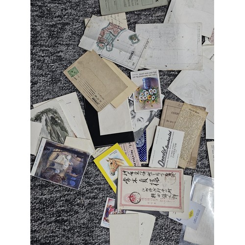 215F - Large quantity of various vintage and antique ephemera to include 3x large scrap books which are mos... 
