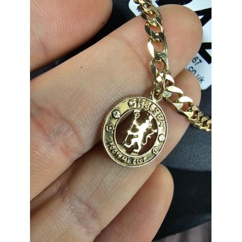 An attractive gold plate on 925 silver neck chain with a hallmarked 9ct ...