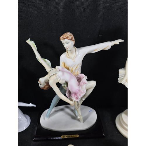 Large collection of ballet figures to include 2x large Juliana ...