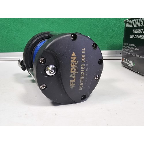 7 - Vintage FLADEN BOATMASTER 30gl DEEP SEA FISHING/TROLLING MULTIPLIER REEL in original but Worn Box wi... 
