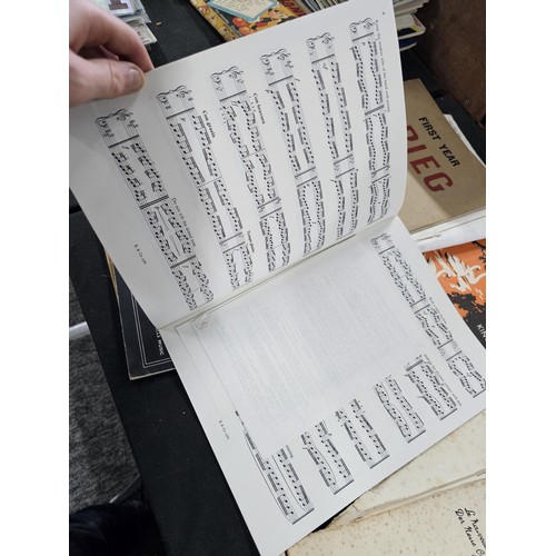 14 - A large collection of written music for piano, recorder etc covering various subjects to include Gri... 