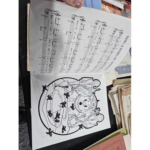 14 - A large collection of written music for piano, recorder etc covering various subjects to include Gri... 