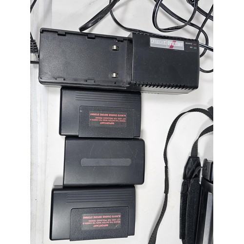 19 - An original boxed Amstrad Videomatic VMC100 portable VHS recorder complete with camera, 3x batteries... 