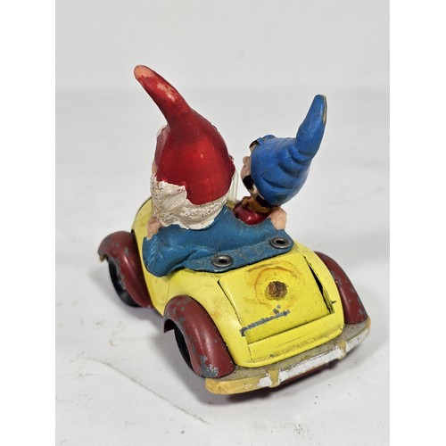23 - A vintage diecast Noddy and corgi toys vehicles, comprising a red / yellow Enid Blyton's Noddy's Car... 