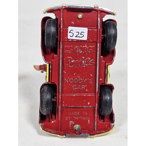 23 - A vintage diecast Noddy and corgi toys vehicles, comprising a red / yellow Enid Blyton's Noddy's Car... 