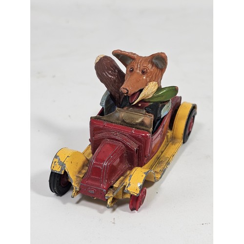23 - A vintage diecast Noddy and corgi toys vehicles, comprising a red / yellow Enid Blyton's Noddy's Car... 