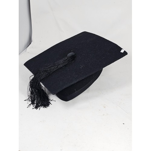 21 - A vintage good quality black mortarboard by William Northam & Co ltd Robe Maker by special appointme... 