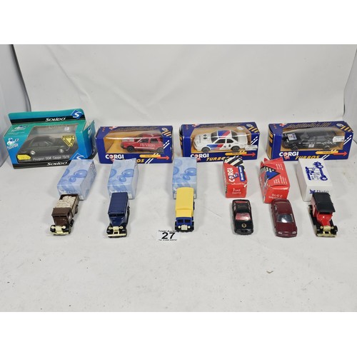 27 - A collection of 10x boxed Corgi diecast vehicles 4x larger scale and 6x having smaller scale to incl... 