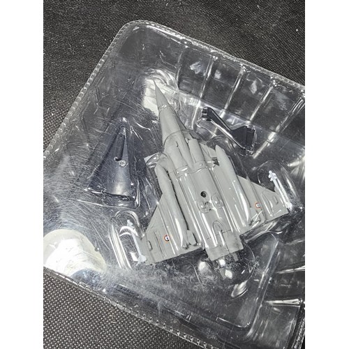 33 - 2x boxed planes with stands to include a Polish 1999 Mikoyan MIG-21MF 'Fishbed-J' and a Dassault Raf... 