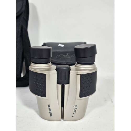 45 - 2 pairs of cased binoculars, to include a pair of 10x50 six degrees field binoculars and a pair of S... 