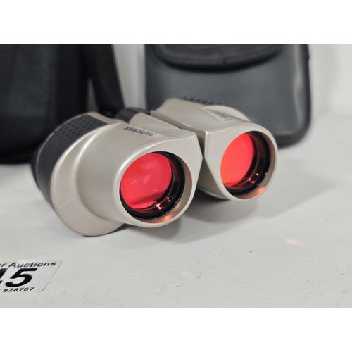 45 - 2 pairs of cased binoculars, to include a pair of 10x50 six degrees field binoculars and a pair of S... 