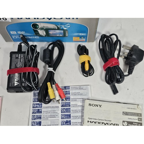 48 - A boxed Sony handycam 20 x zoom digital video camera, Fully working with new battery complete with c... 