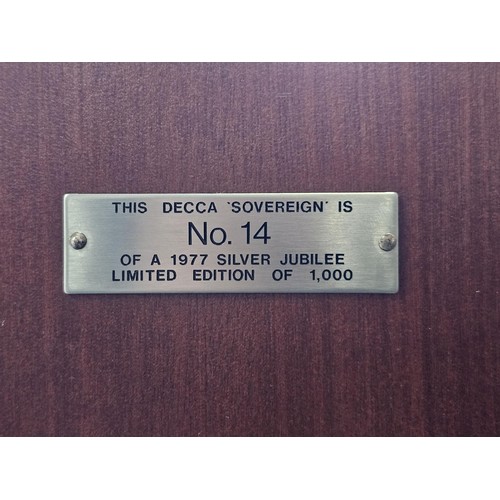 48A - A very rare Decca Sovereign 100 series colour television specifically made for the 1977 Silver jubil... 