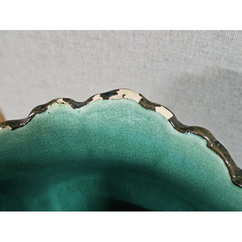 81 - Large Continental Majolica Jardinière on Stand, late 19th / early 20th century, of impressive propor... 